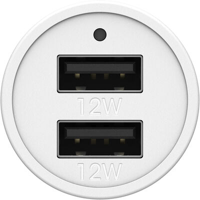 USB-A Dual Port Car Charger - 24W